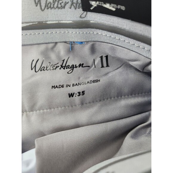 Walter Hagen Men Flat Front Performance 11 Golf Shorts Blue Palms SZ 35 MSRP $70 - Picture 6 of 9